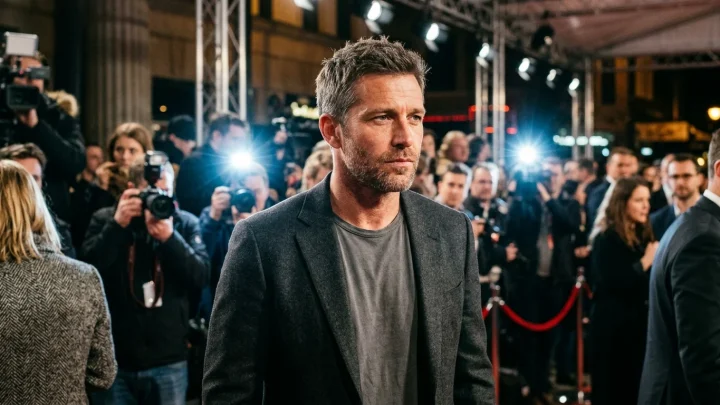 Herec Milan Ondrík na slávnostnej premiére nového slovenského filmu Bojovník v Bratislave.