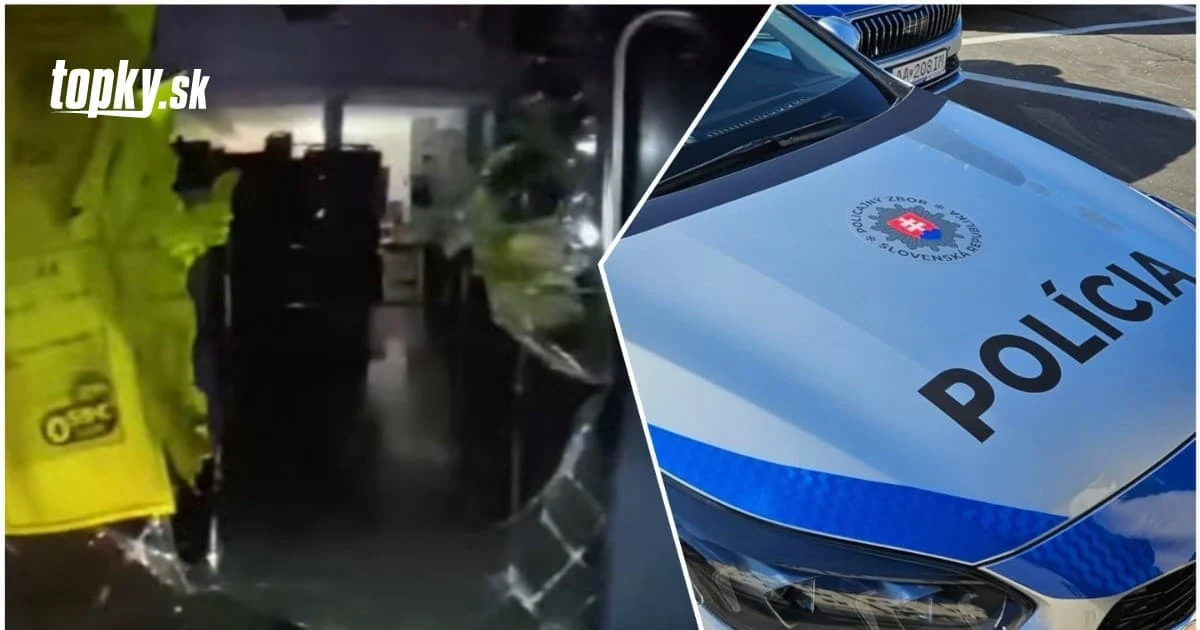 Krvavé stopy a dlažobná kocka: Zlodeja v Humennom chytili pod schodmi reštaurácie